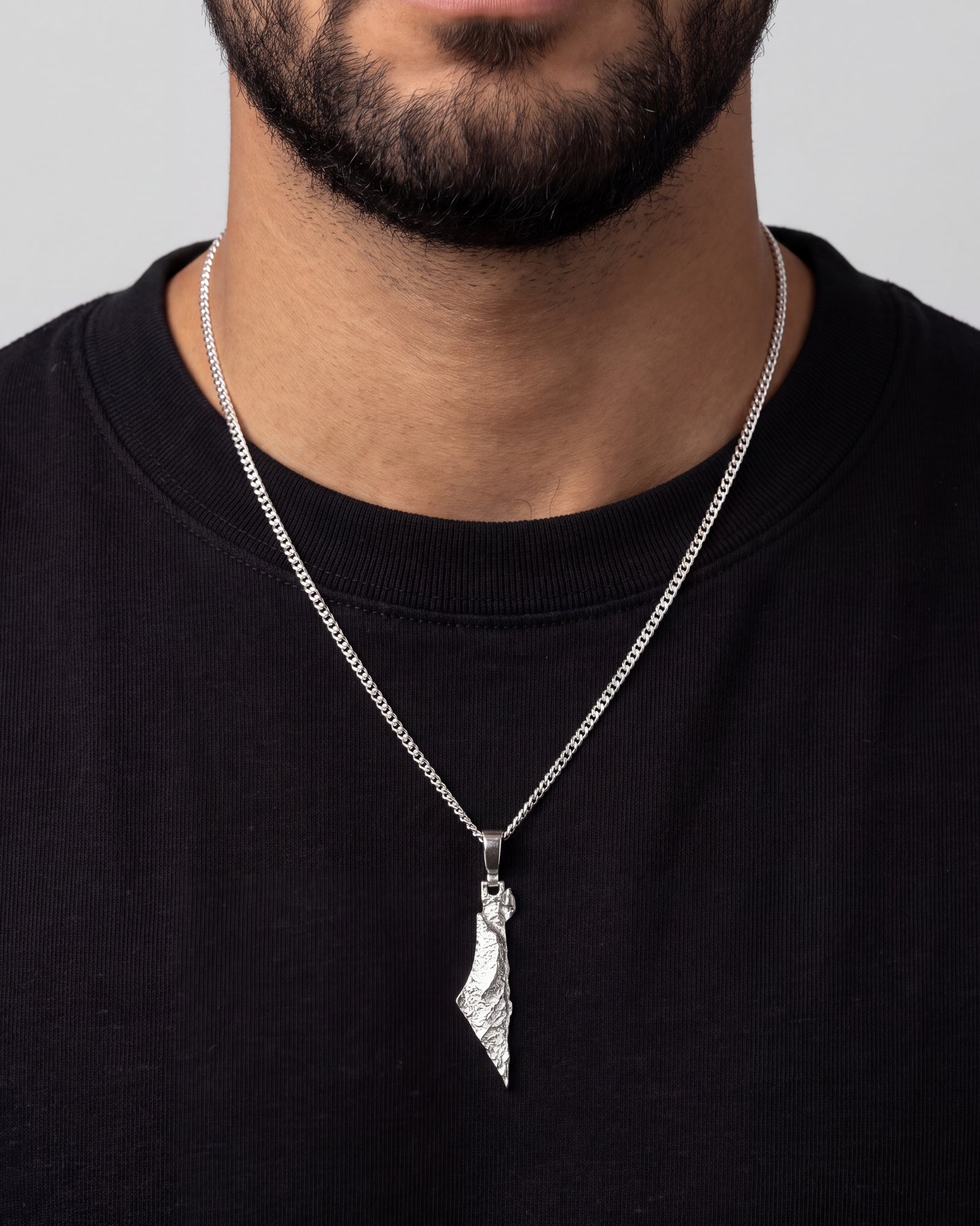 Pendentif Palestine porté