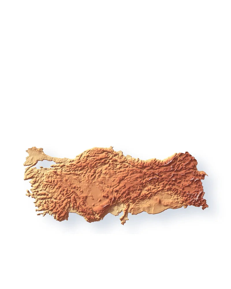 Turquie, relief réel